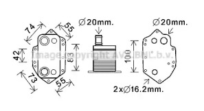 AVA QUALITY COOLING bw3554 -  масляный радиатор, двигательное масло
